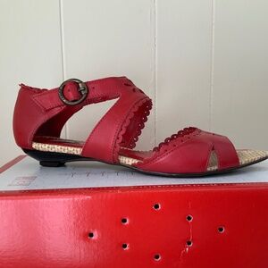 Colcci sandals, size 37, red, leather upper